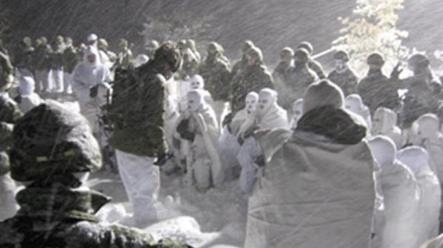 Entraînement militaire à Saint-Hubert