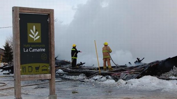 Le restaurant La Camarine de Kamouraska détruit par un incendie