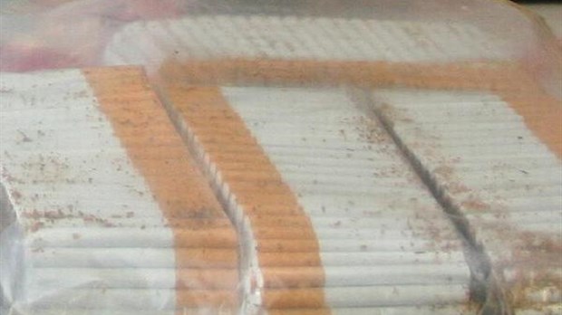 34 600 cigarettes de contrebande sur la 185