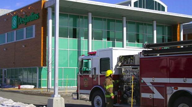 Alarme incendie à la Caisse populaire