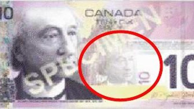 Faux billets de 10 $ en circulation