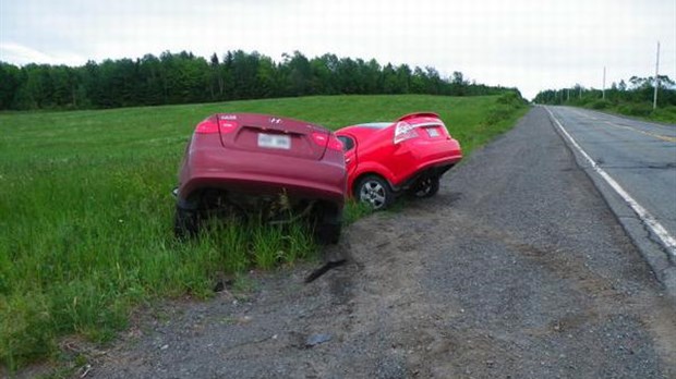 Collision sur la route 291