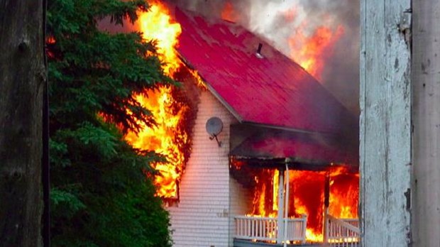 Incendie à Notre-Dame-du-Portage