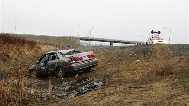 La fatigue au volant cause un accident à Rivière-du-Loup