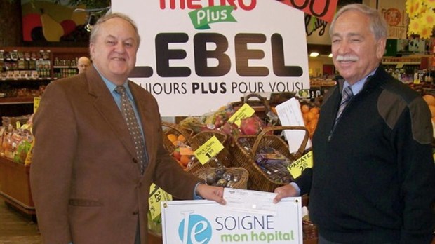 Metro Plus Lebel et ses clients versent 4 000 $ à la la Fondation de l’Hôpital de Notre-Dame-de-Fatima inc.