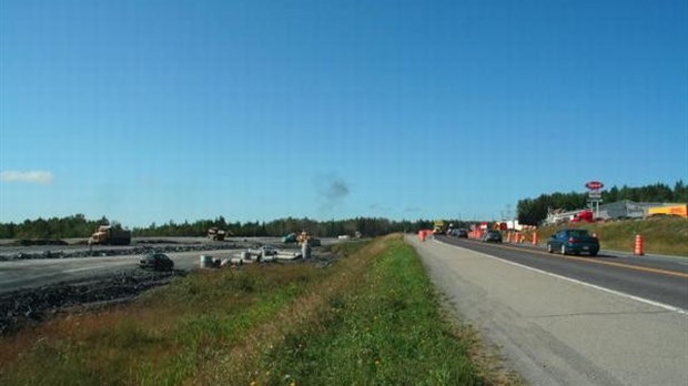 Travaux sur la route 289 à Rivière-Bleue