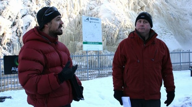 Retour de l’escalade de glace au parc des Chutes