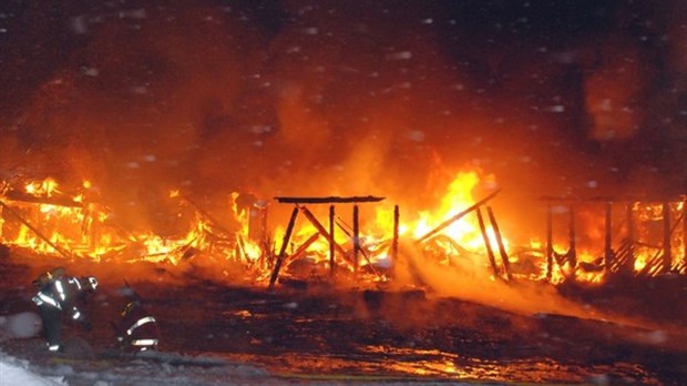 Incendie majeur à Témiscouata-sur-le-Lac