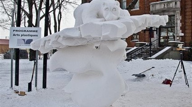 L'intercollégial de sculpture sur neige couronne ses gagnants