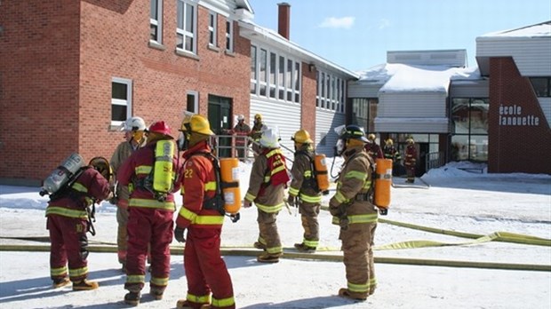 Intervention incendie à l’École Lanouette