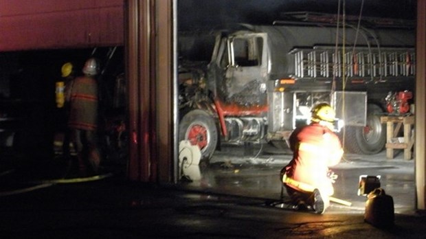 Feu à la caserne de Saint-Modeste