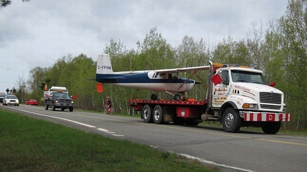 Le Cessna conduit à l’aéroport de Rivière-du-Loup