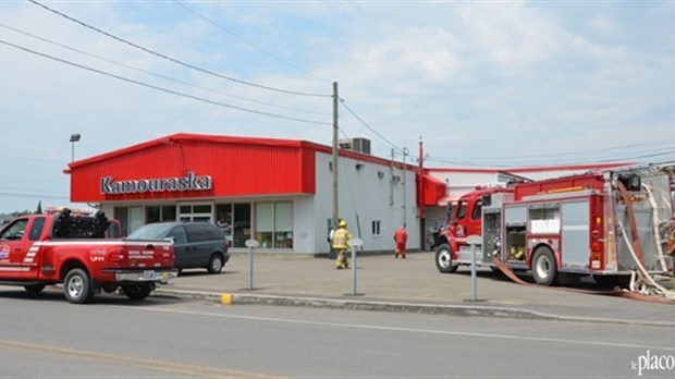 Début d'incendie chez Kamouraska Chrysler