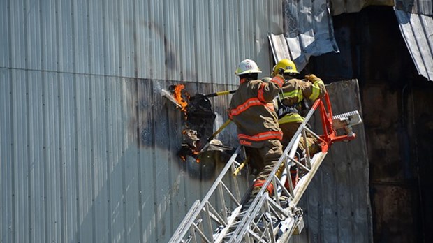 Incendie chez Unibéton-bétonag de Rivière-du-Loup