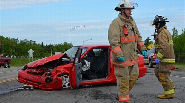 Violente collision sur la route 289 à Saint-Alexandre