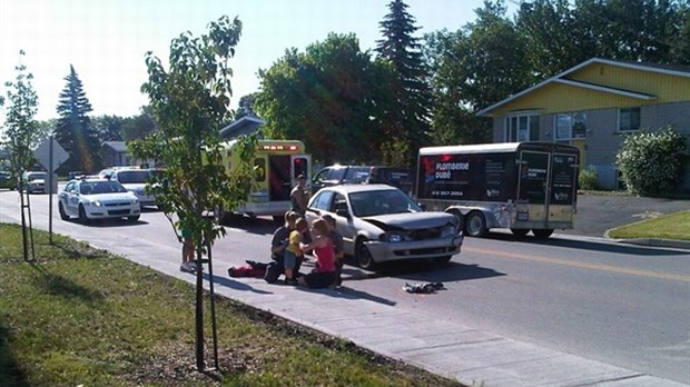 Collision sur la rue Témiscouata