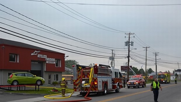 Incendie à l’Atelier de Soudure Rivière-du-Loup