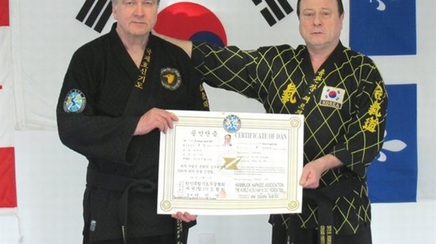 Gilles Dionne promu ceinture noire 5e dan en hoshinkido