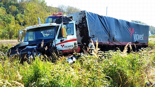 Accident sur la route 132 à L'Isle-Verte