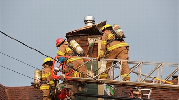 Incendie de cheminée sur la rue des Cônes