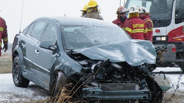 Accident sur la route 132