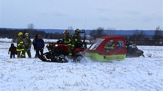 Accident de motoneige à L'Isle-Verte