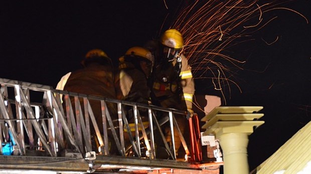 Feu de cheminée à Rivière-du-Loup