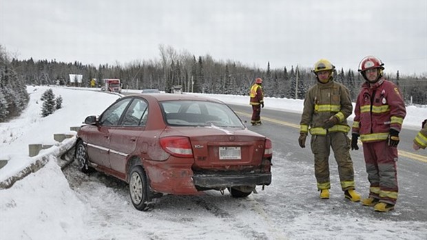 Accident sur la route 185 à Saint-Antonin