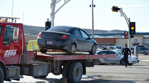 Collision sur le boulevard Armand-Thériault