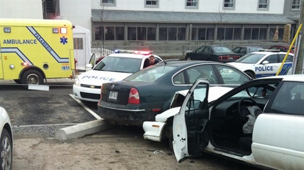 Spectaculaire accident à Rivière-du-Loup