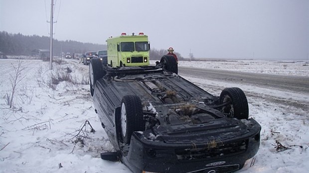 Conditions routières difficiles au KRTB