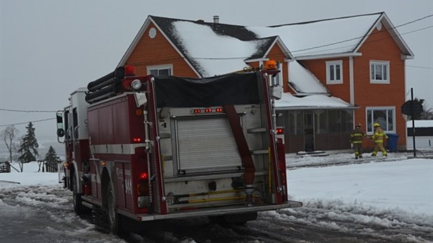 Intervention incendie à Rivière-du-Loup