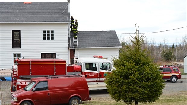 Feu de cheminée à Saint-Arsène