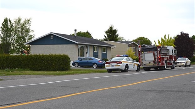 Intervention incendie sur la rue Plourde