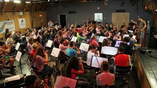 Répétition symphonique au Camp musical