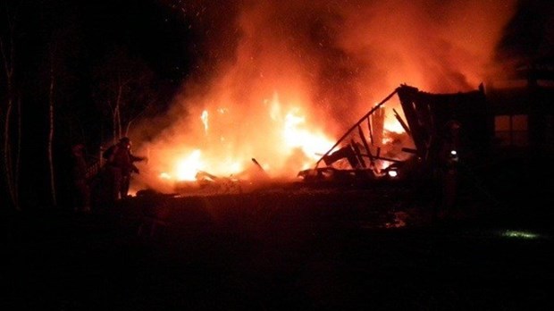 Violent incendie à Saint-Jean-de-la-Lande