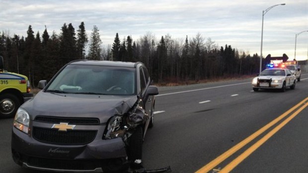 Collision sur l'autoroute 20