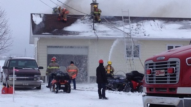 Le feu détruit une résidence à Saint-Pascal