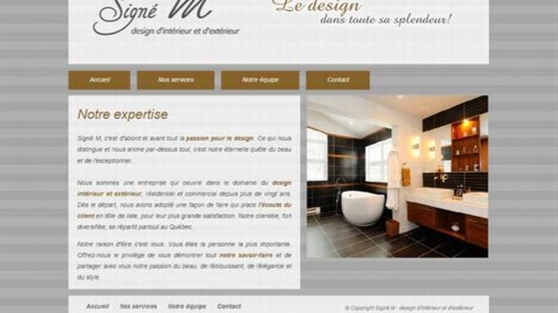 Un site Web pour Signé M