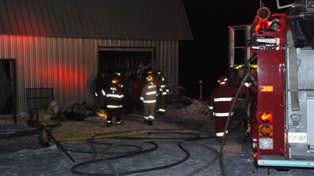 Incendie dans un garage à Témiscouata-sur-le-Lac