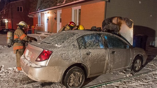 Incendie de véhicule à Rivière-du-Loup