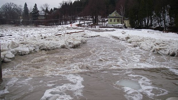 Embâcle et inondation à L'Isle-Verte