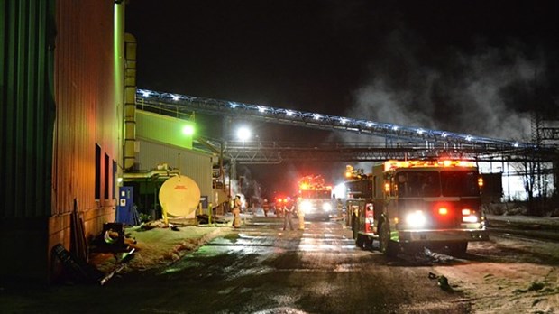 Intervention incendie à l'usine F.F Soucy