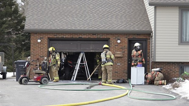 Intervention incendie à Rivière-du-Loup