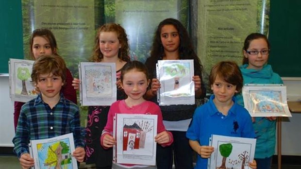 Les gagnants du concours de dessin de l’Association forestière bas-laurentienne