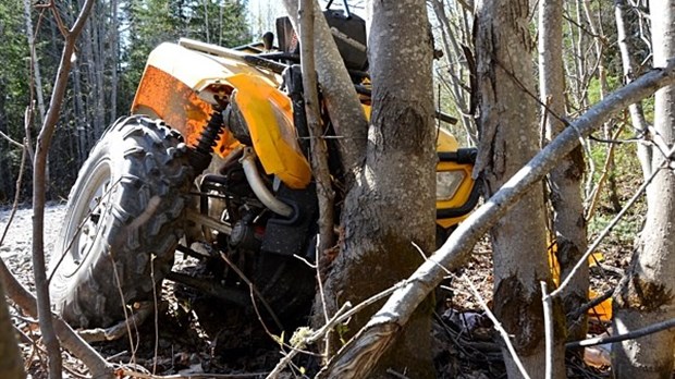 Deux blessés dans un accident de VTT