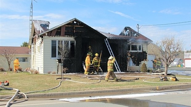 Incendie à Saint-Mathieu-de-Rioux