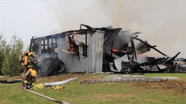 Incendie à Saint-Modeste