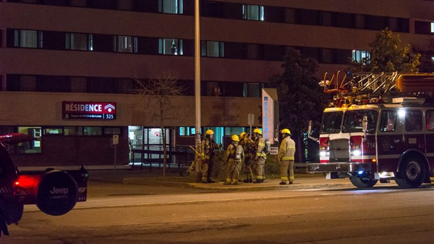 Les pompiers interviennent au Cégep de Rivière-du-Loup