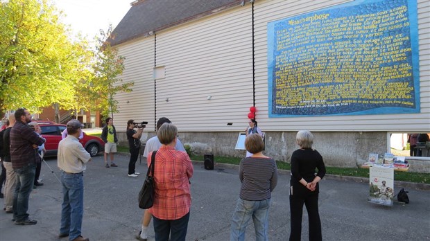 Inauguration de la murale «Murmures des villages» à Pohénégamook